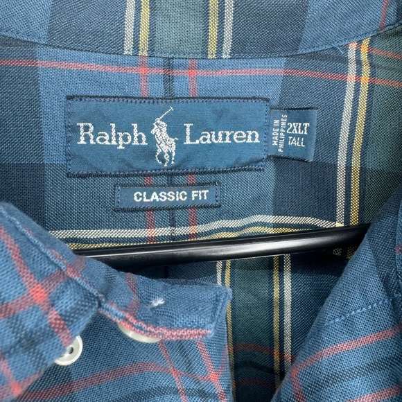 Polo Ralph Lauren Pony Logo Long Sleeve Classic Fit Button Down Shirt Mens 2XLT - Picture 3 of 6
